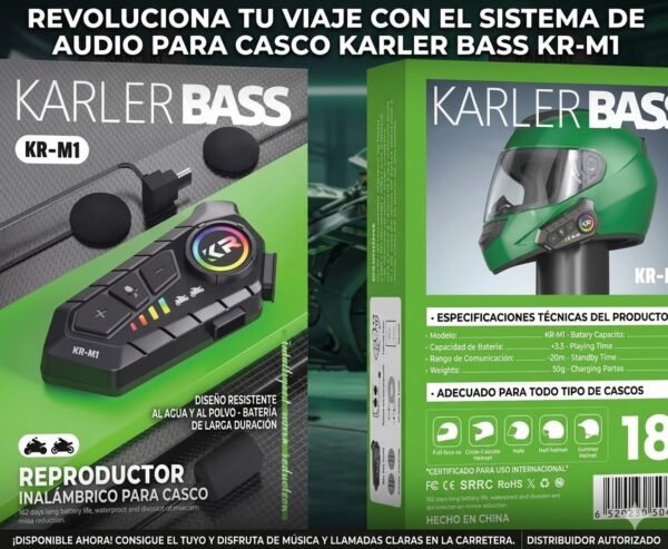 INTERCOMUNICADOR BLUETOOTH KR - M1