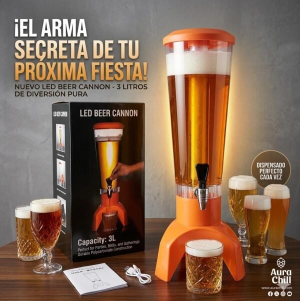 DISPENSADOR DE CERVEZA CON PARLANTE